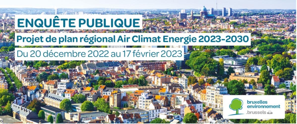 ENQUÊTE PUBLIQUE - Projet de plan régional Air Climat Energie 2023-2030 