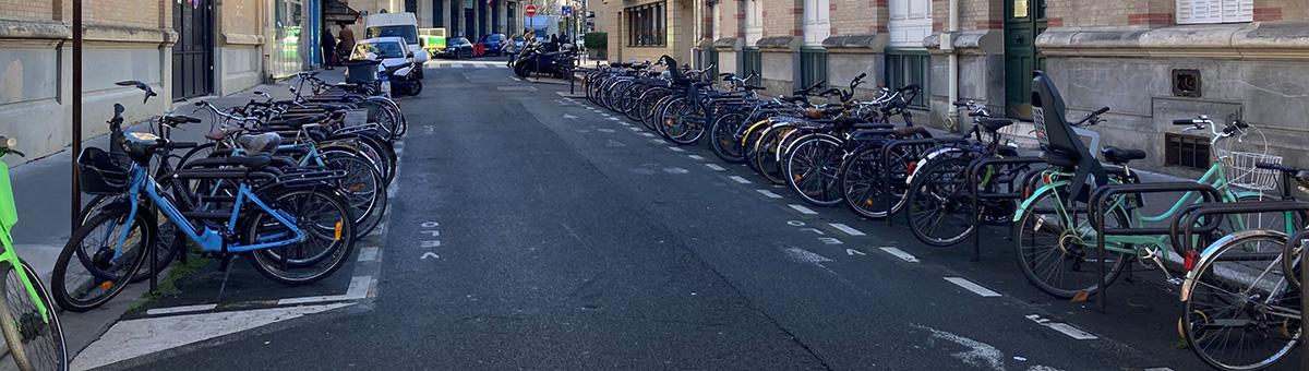 Stationnement vélos à Paris